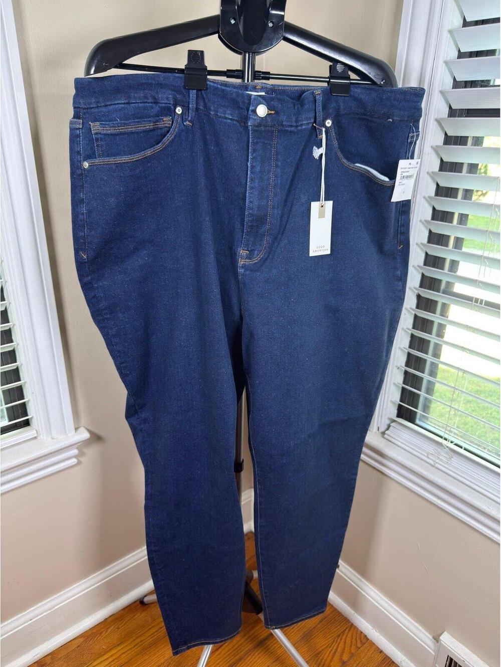 NWT Good American Good Waist‎ High Rise Skinny Jeans 29” Inseam Mislabe